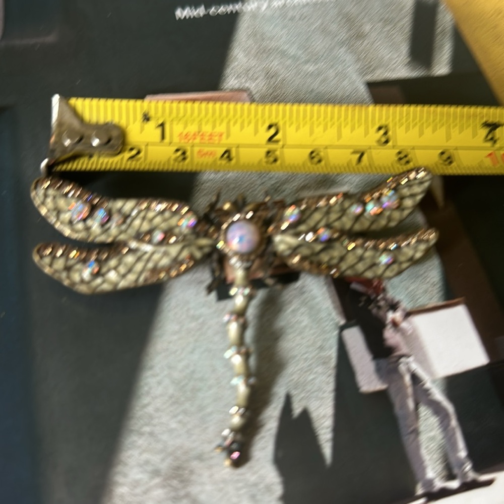 Joan Rivers Dragonfly Brooch Pin Rare - Picture 5 of 6